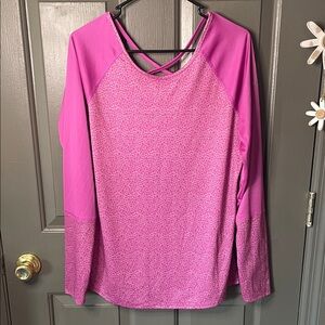 Columbia Omni-Shade Pink Long Sleeve Women's Top